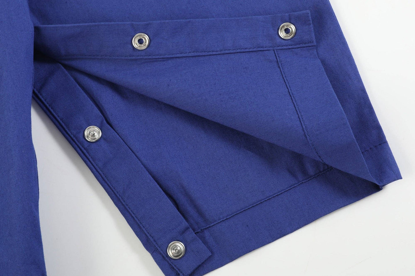 Royal Blue Santa and Sleigh Smocked Overalls: 12-18M