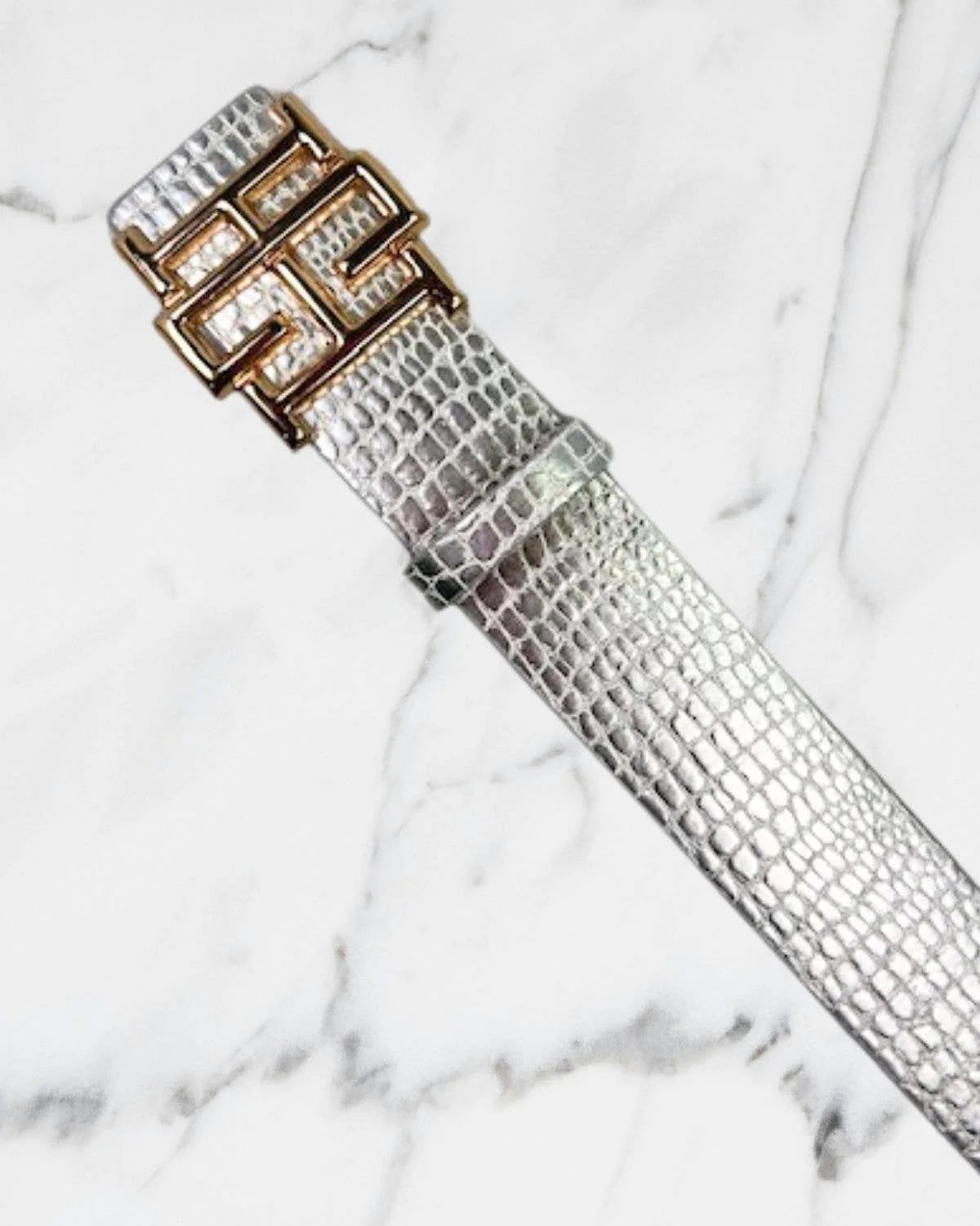 Signature Belt -Silver