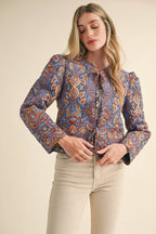 Quilted Paisley Jacket