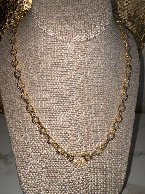 Alexis Necklace with Blair Carabiner 18"