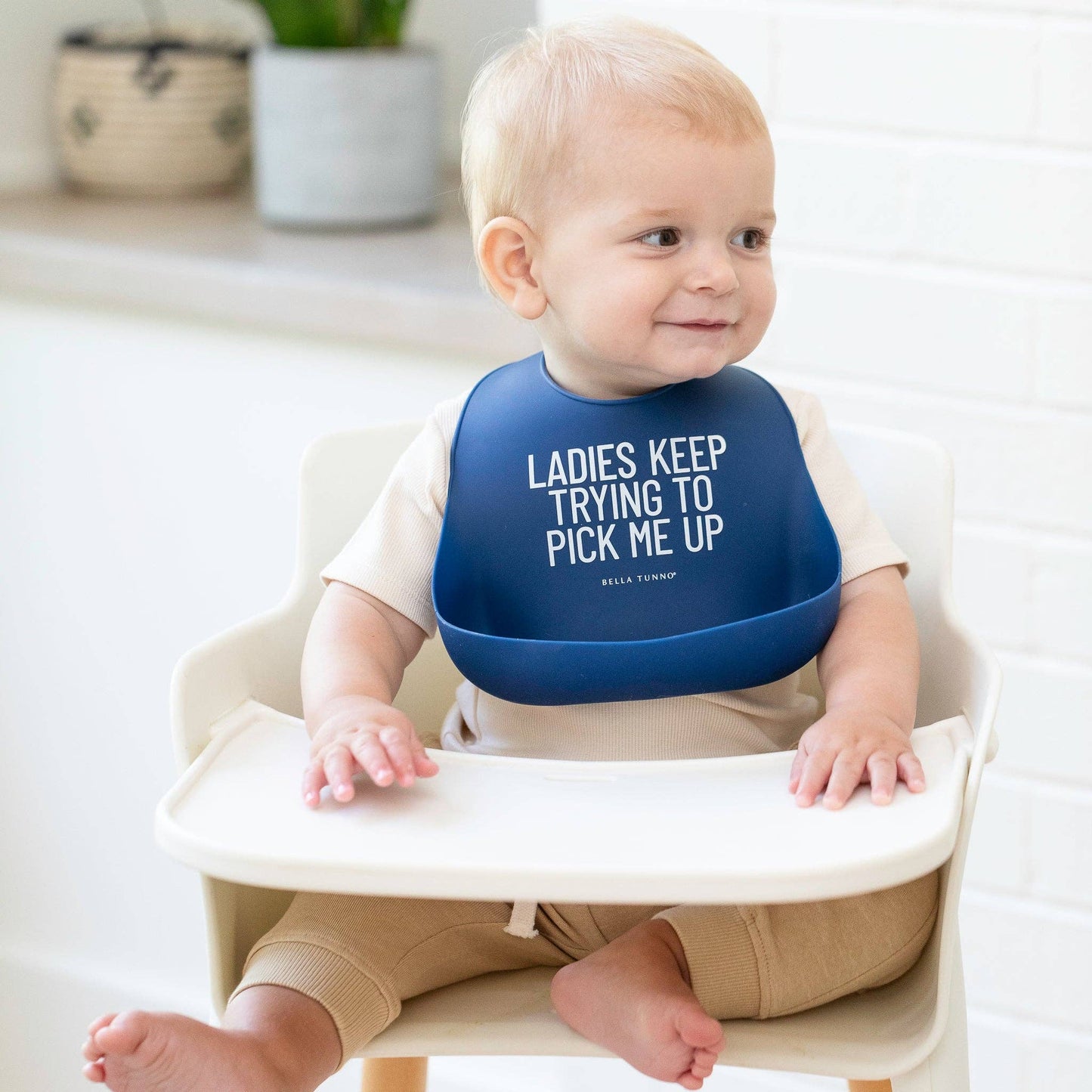 Ladies Pick Me Up Wonder Bib: Blue