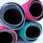 Mahjong Mat- Blue Scallop Color Wave