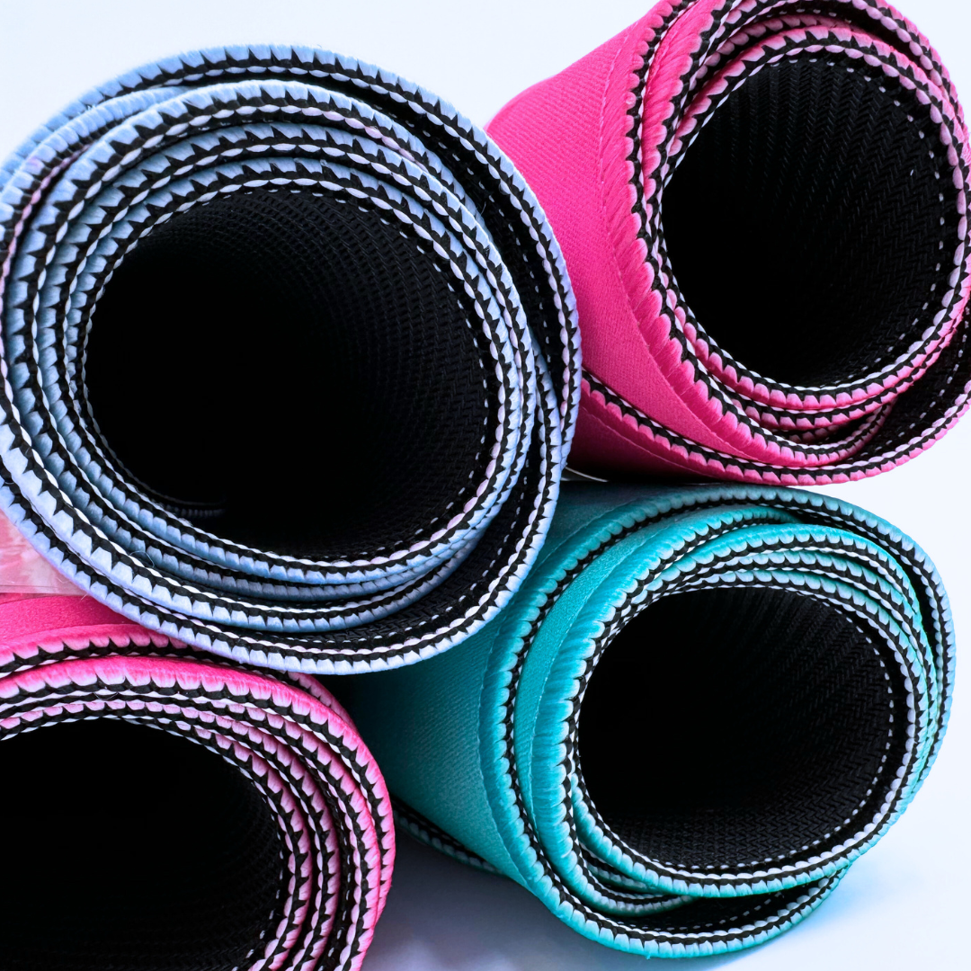 Mahjong Mat- Blue Scallop Color Wave