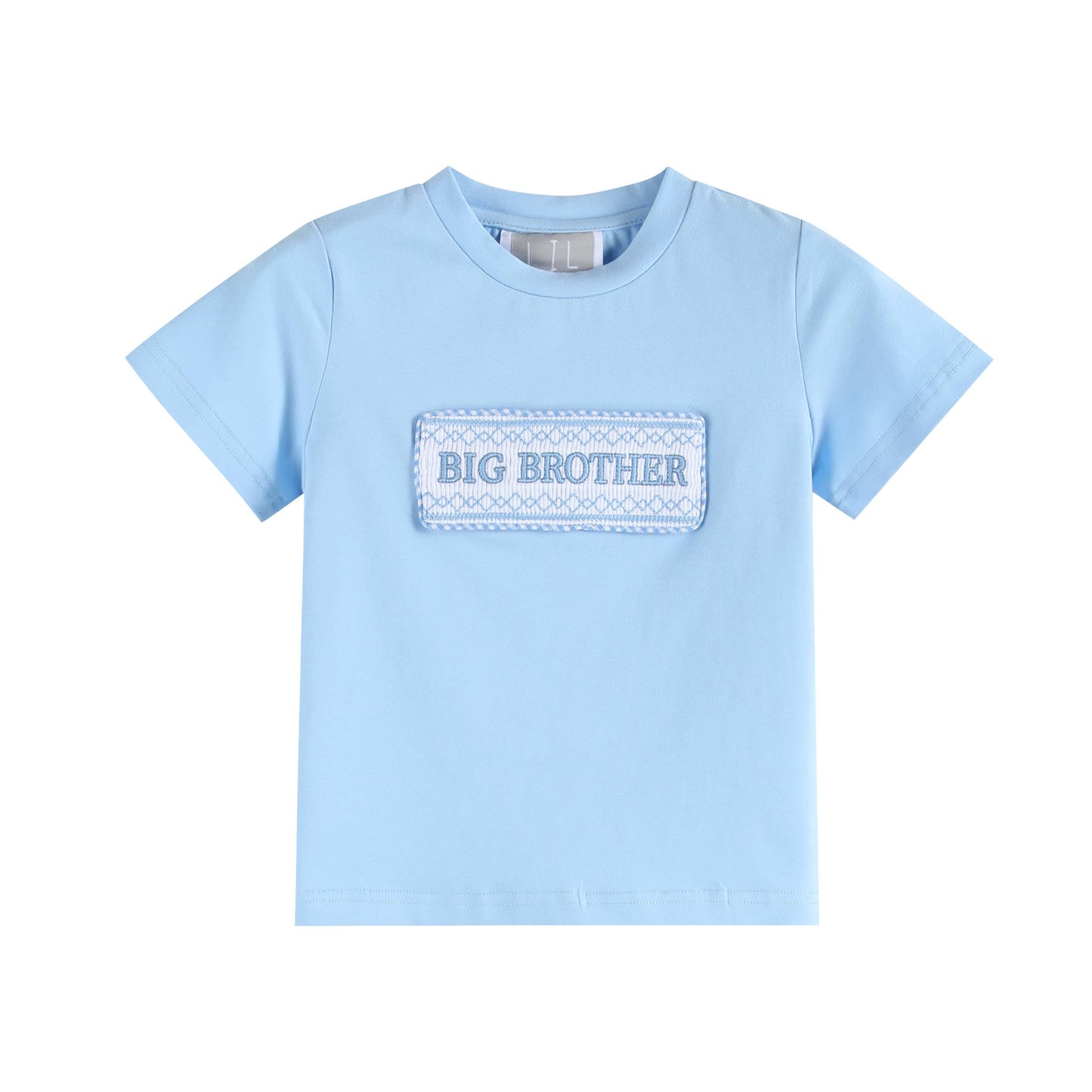 Light Blue Big Brother Smocked Shirt & Shorts