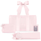 Case-Mate Mahjong Jelly Tote Set: Ballet Pink Bow