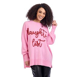 Naughty List Holiday Sparkle Sweater