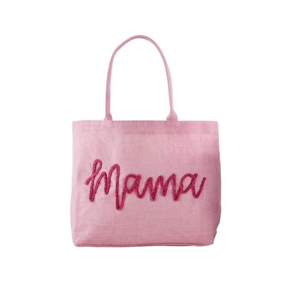 Mama Sparkle Tote Bag (Pink, Blue, White)
