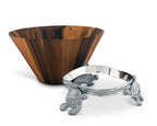 Sea Turtle Wood Salad Bowl