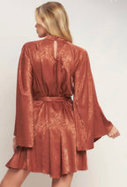 Satin Floral Dress