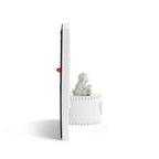 Jesus Loves Me Cream Lamb Musical Frame