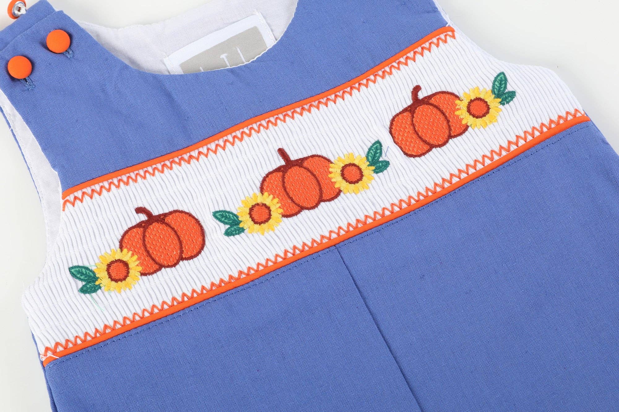 Blue Pumpkin Sunflower Smocked Longall
