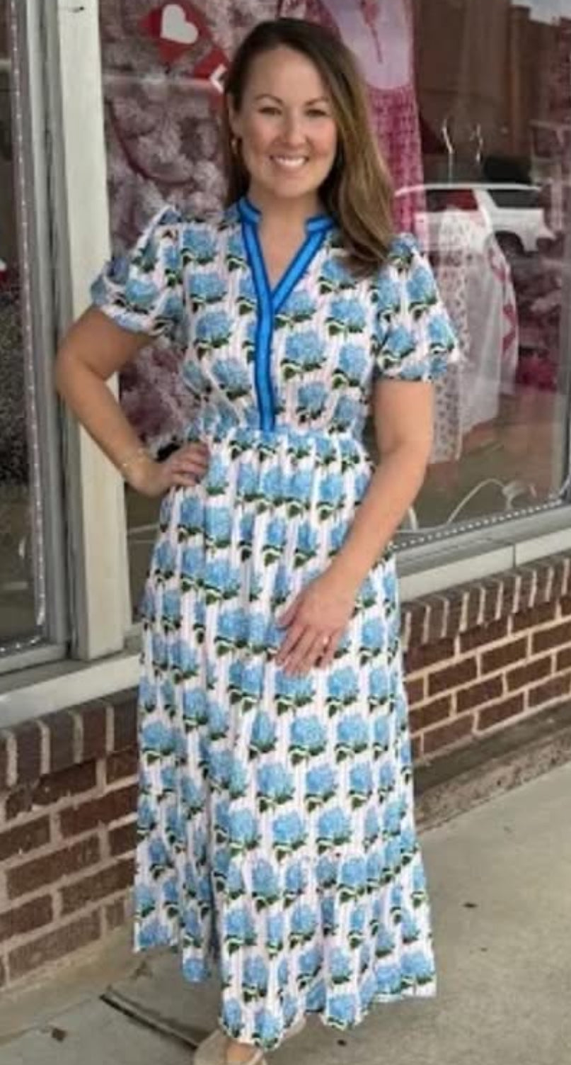 Hydrangea Maxi Dress