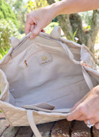 Shane Tote NUDE QUILTED DQ