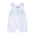 White and Blue Holy Crosses Smocked JonJon