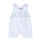 White and Blue Holy Crosses Smocked JonJon