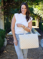 Niall Pearl Quilted Tote