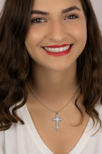 Susanna Crystal Cross Necklace