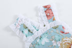 Floral & Lace Ruffle Romper