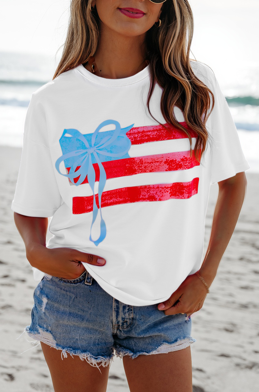 Fancy Flag Tee - White