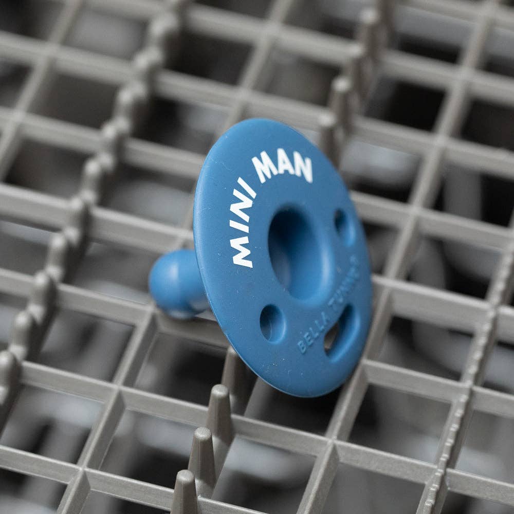 Mini Man Bubbi™ Pacifier: Blue