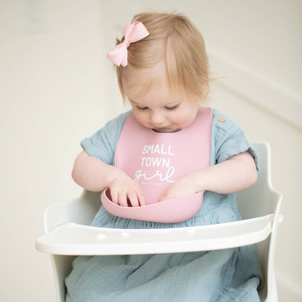 Small Town Girl Wonder Bib: Pink