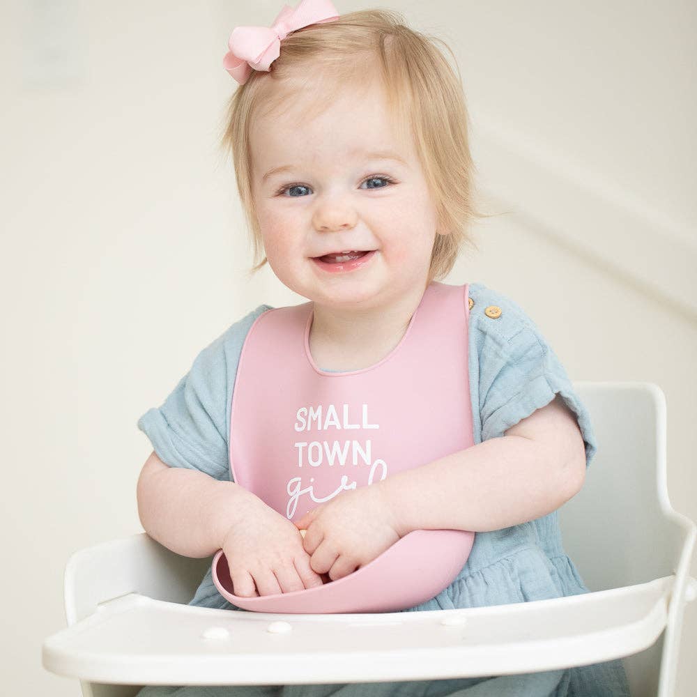 Small Town Girl Wonder Bib: Pink