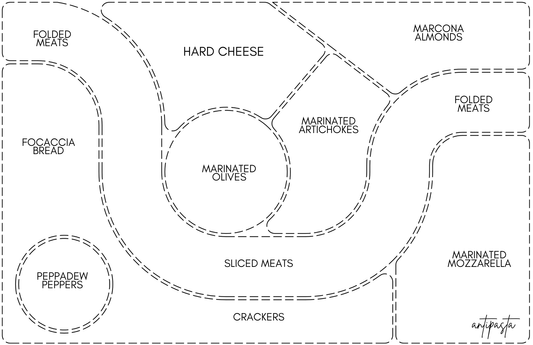Taylor Gray CHARCUTERIE MAP insert set of 10