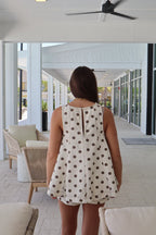 Oatmeal Polka Dot Top