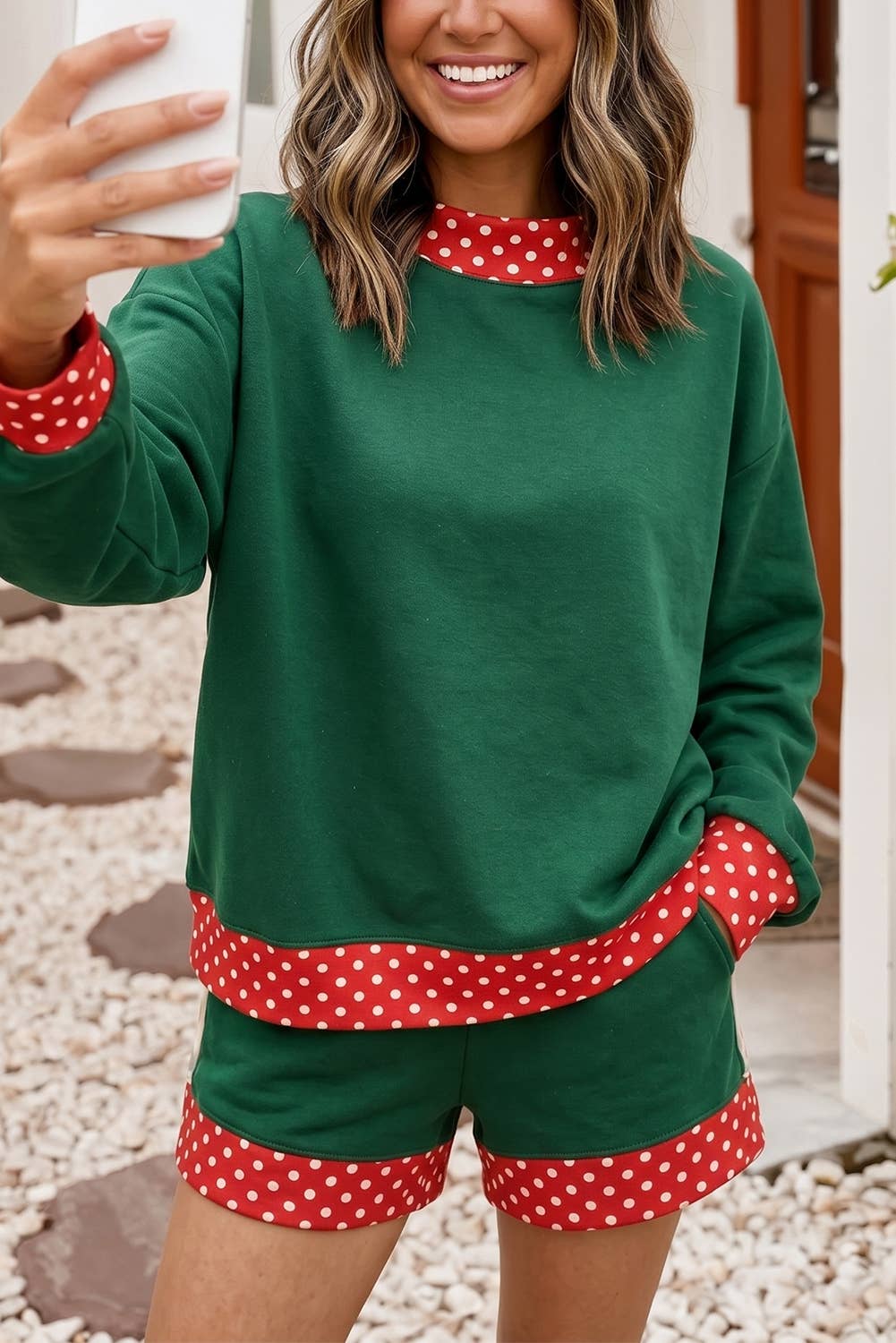 Christmas Dots in Green