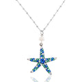 Starfish Crystal Pearl Necklace