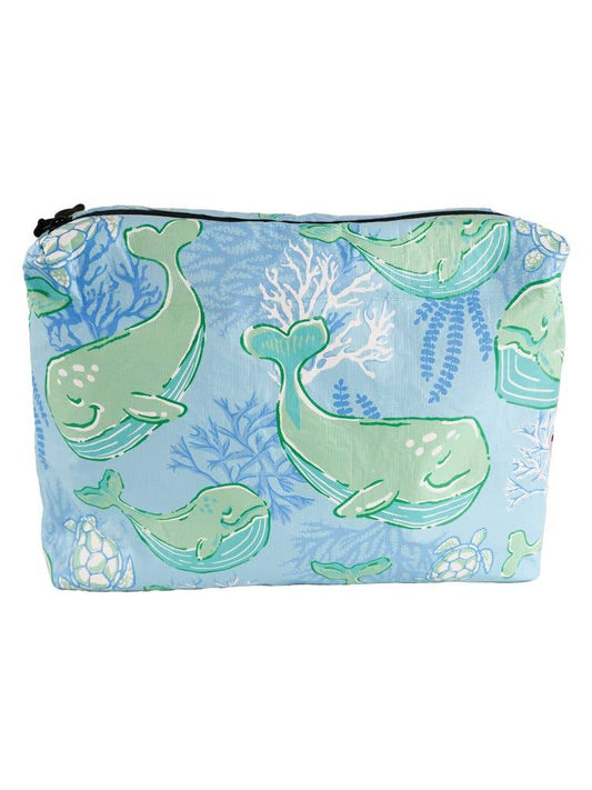 Splash Bag- Reversible Whale/stripe