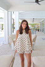 Oatmeal Polka Dot Top