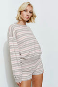Soft Stripe Short Set