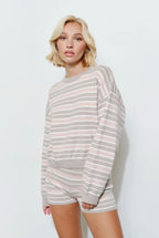 Soft Stripe Short Set