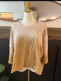 Tan Knit Ombre Sweater