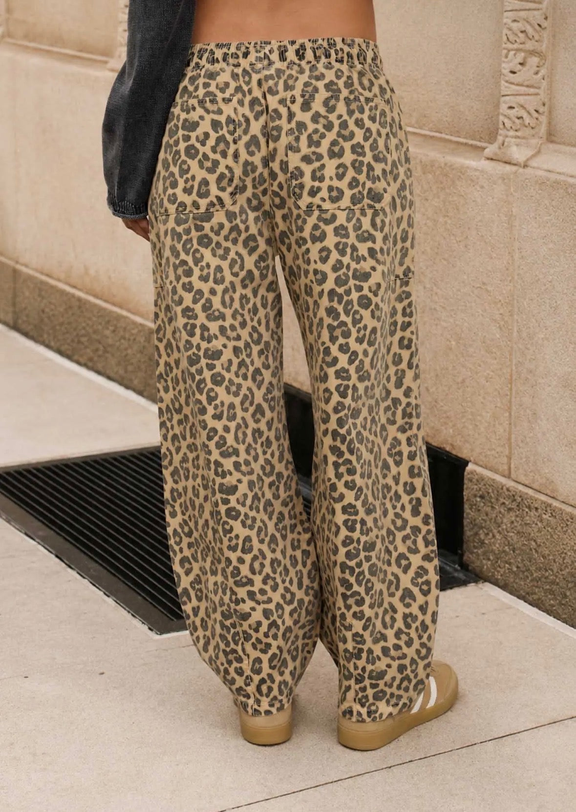 Leopard Barrel Pants