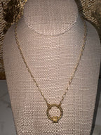 Christie Necklace with Round Bella 20"