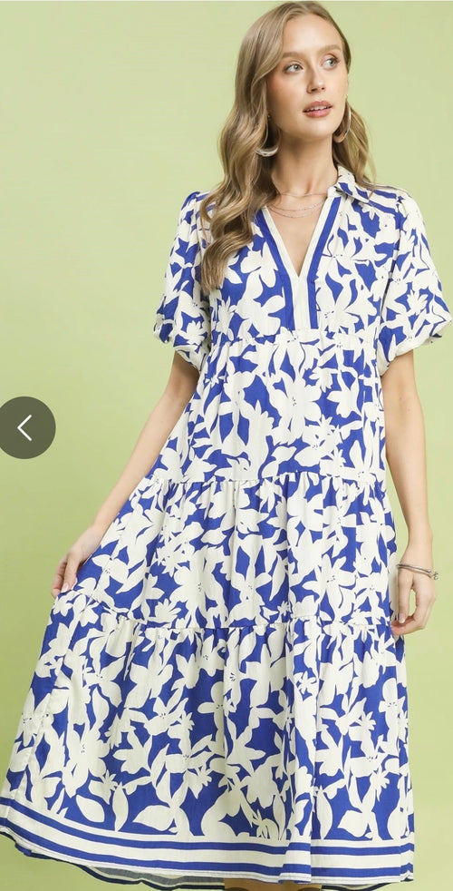 Botanical Print Dress