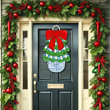 Red Chinoiserie Tree Door Hanger