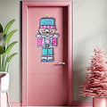 Pink and Teal Nutcracker