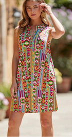 Boho Geometric Dress
