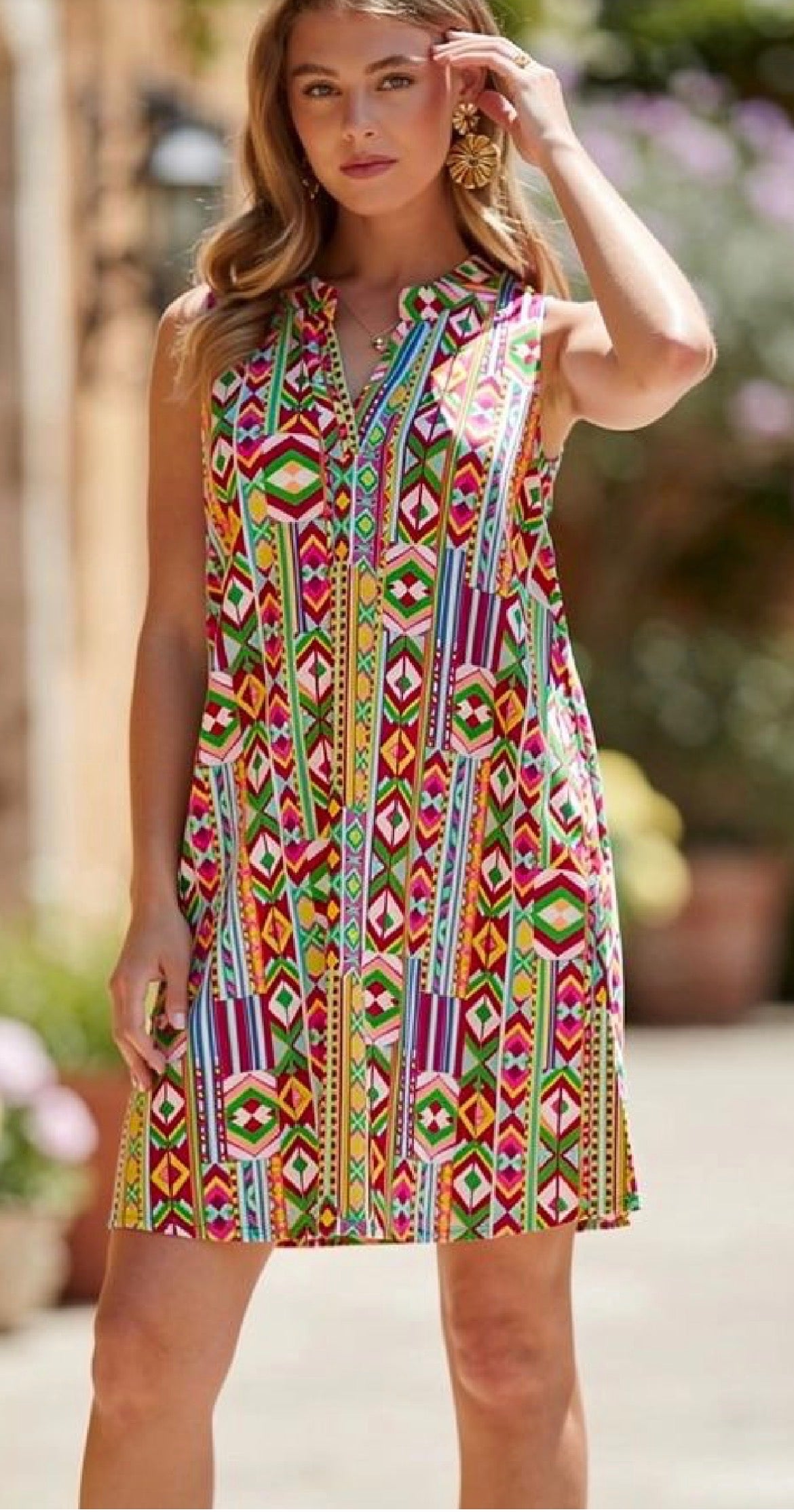 Boho Geometric Dress