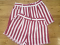 Red Stripe Shorts