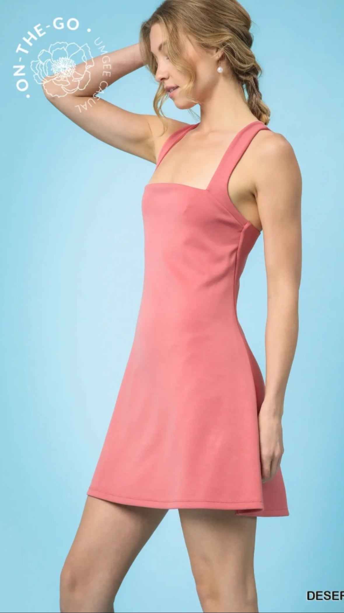 Pink Powder Workout Dress