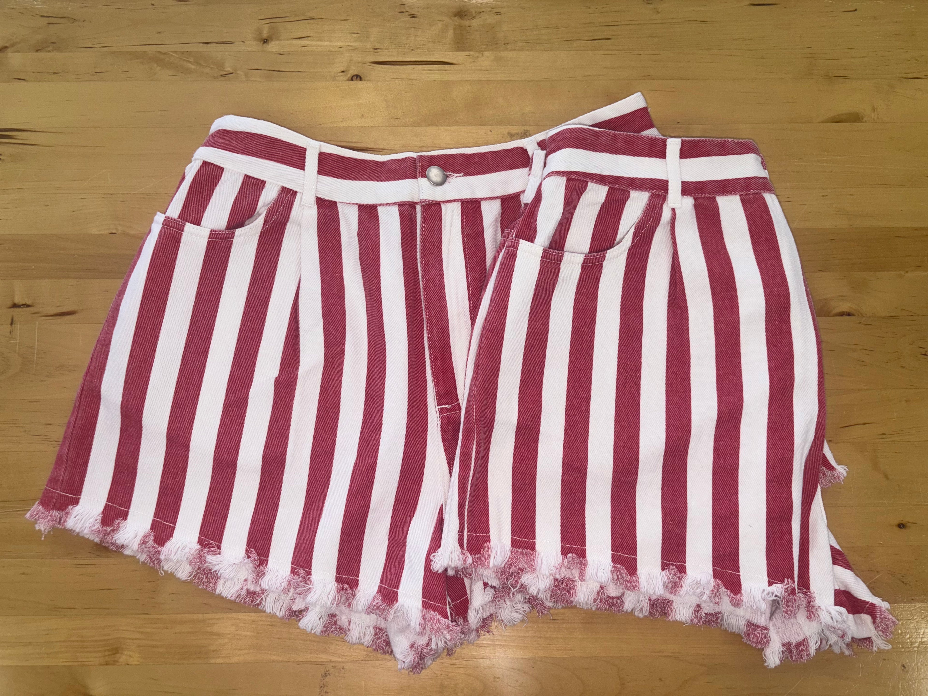 Red Stripe Shorts