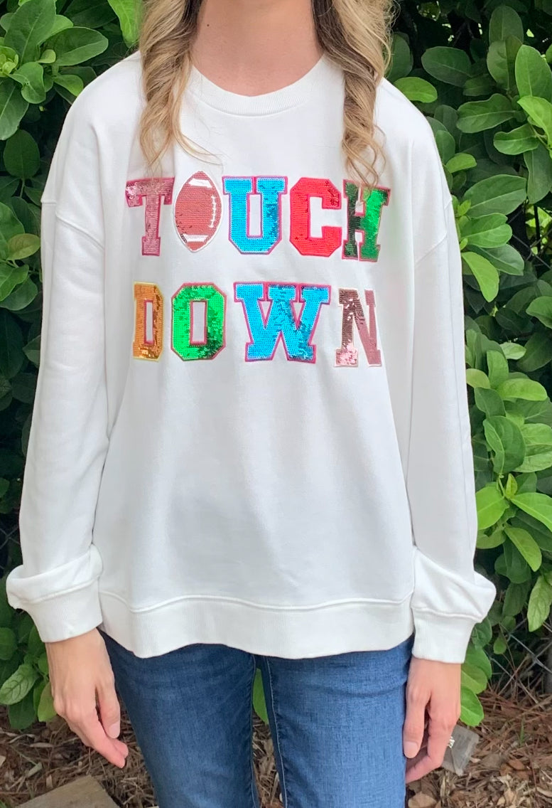 Touchdown Sequin Pullover