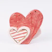 Celebrate Everything Red & White Heart Topper