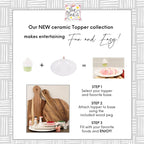 Celebrate Everything White Rectangular Platter