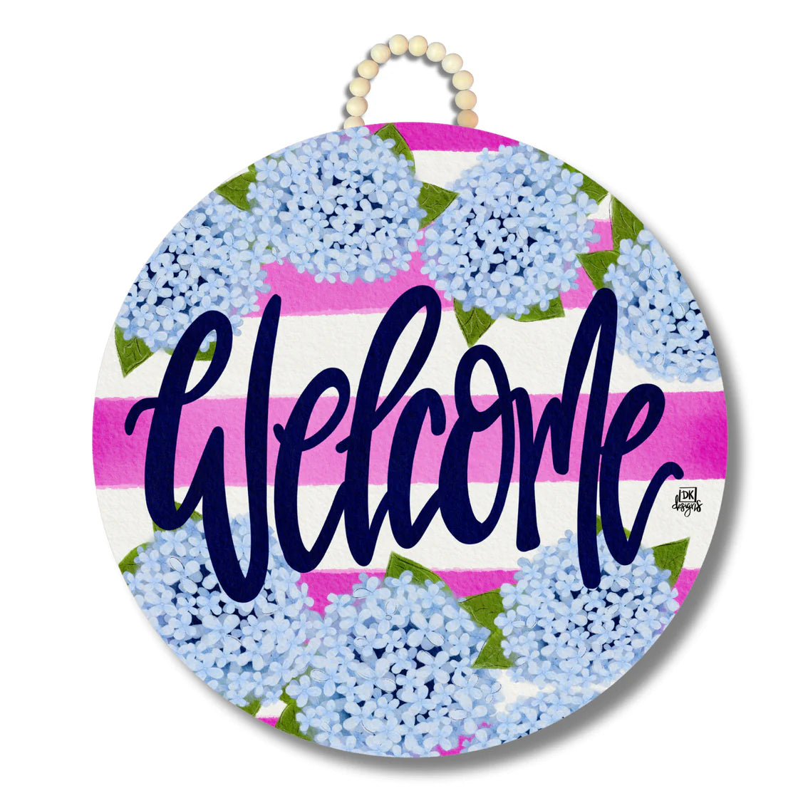 Hydrangea Welcome Doorhanger