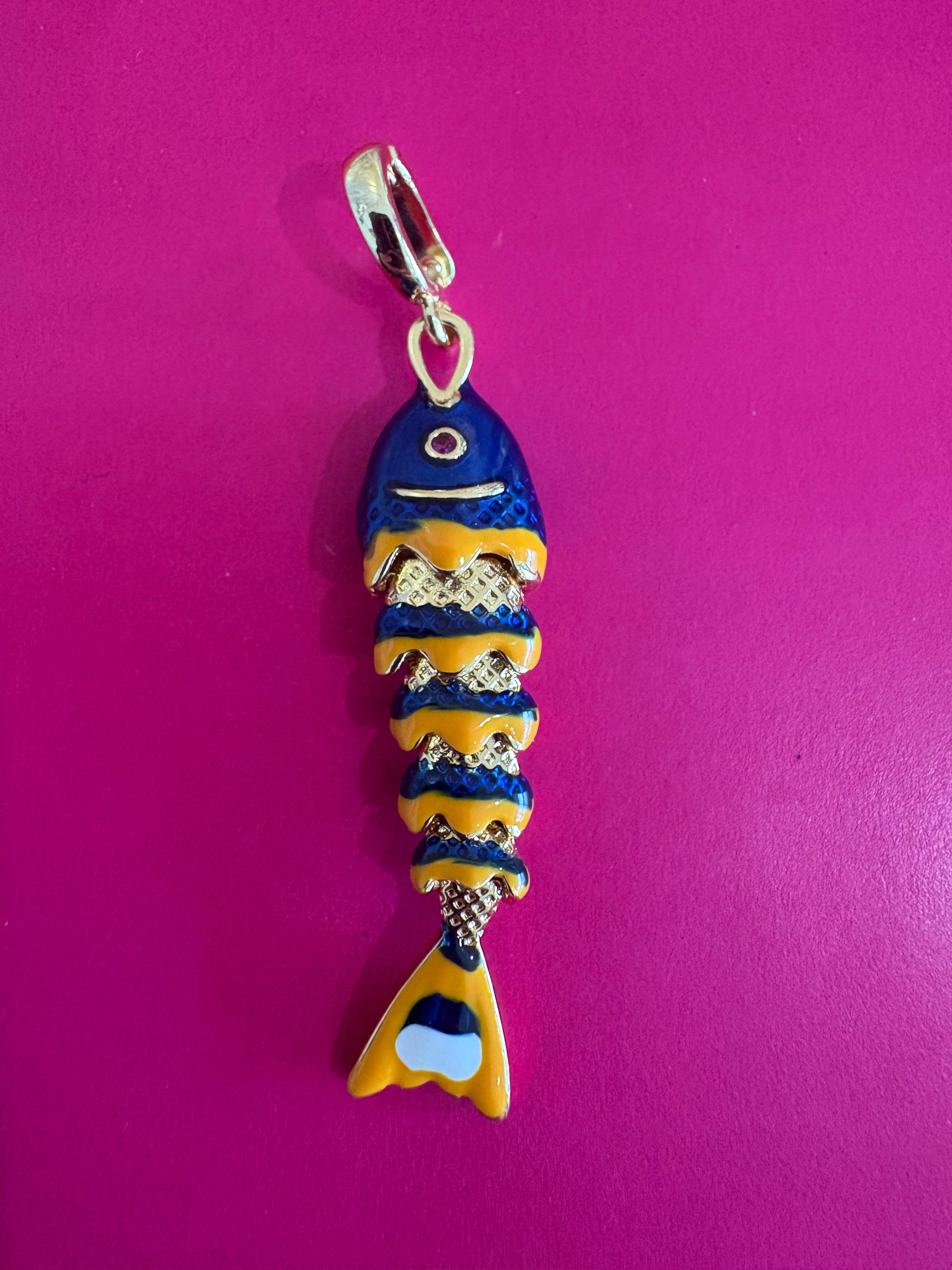 Coastal Crystal Collection- Fish Charm